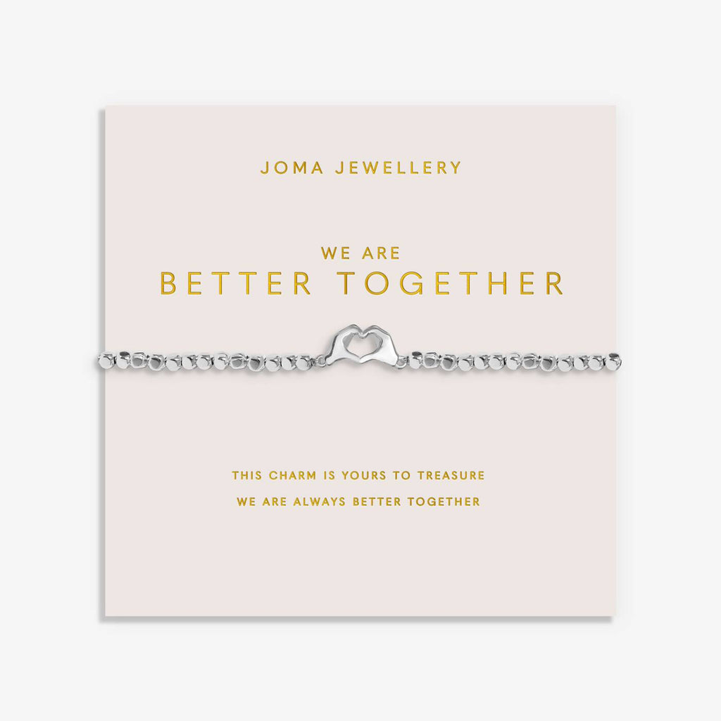 Joma Jewellery Forever Yours We Are Better Together Silver Plated Bracelet