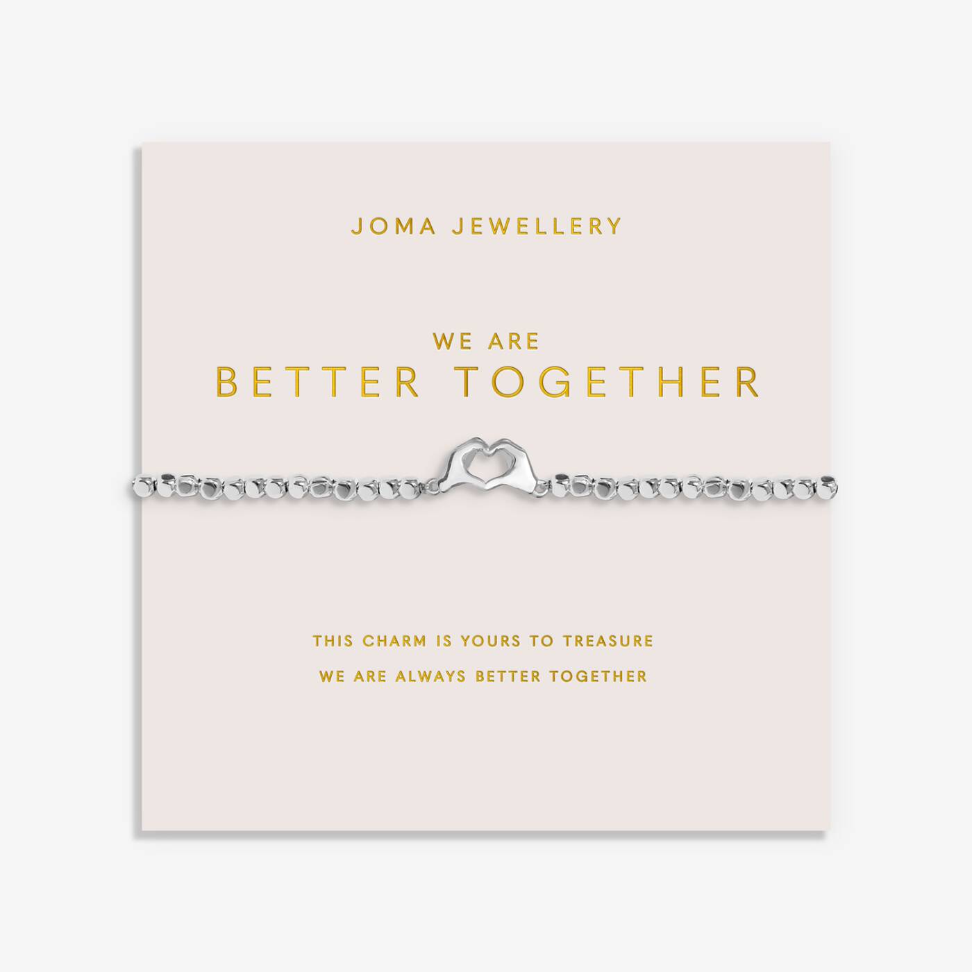 Joma Jewellery Forever Yours We Are Better Together Silver Plated Bracelet