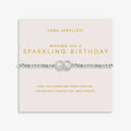 Joma Jewellery Forever Yours Wishing You A Sparkling Birthday Silver Plated Bracelet