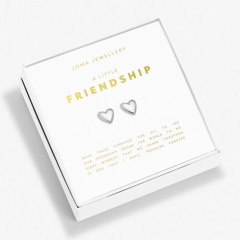 Joma Jewellery Boxed A Little Earrings Friendship Silver Plated Earrings