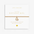 Joma Jewellery Gold A Little Birthday Girl Gold Bracelet