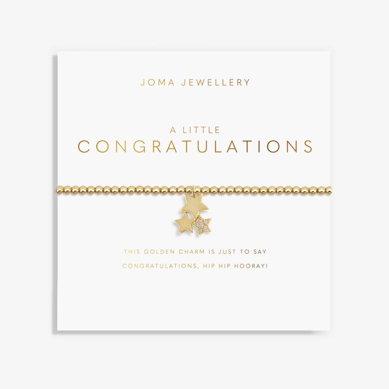 Joma Jewellery Golden Glow A Little Congratulations Bracelet