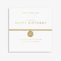 Joma Jewellery Golden Glow A Little Happy Birthday Bracelet