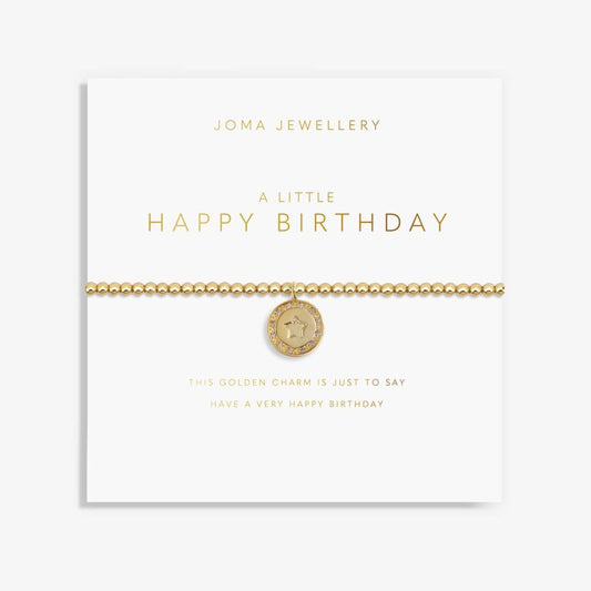 Joma Jewellery Golden Glow A Little Happy Birthday Bracelet