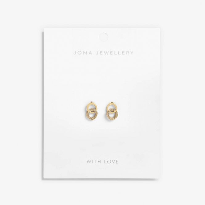 Joma Jewellery Golden Hour Interlocking Circle Earrings
