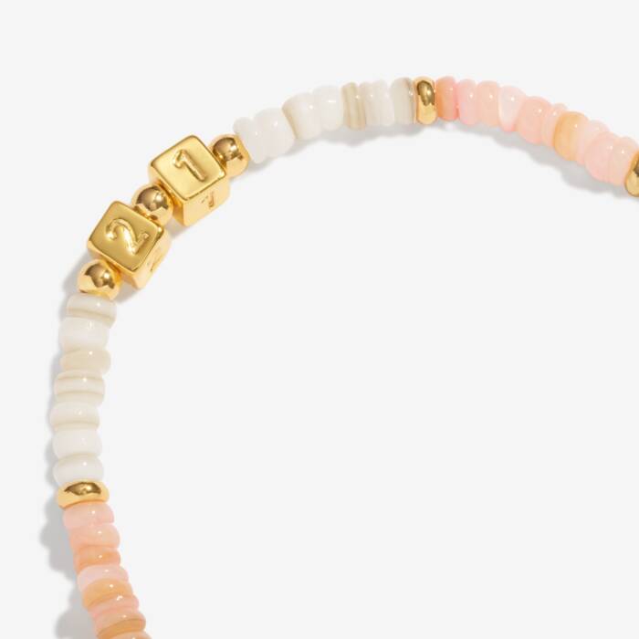 Joma Jewellery Happy Little Moments 21St Birthday Gold Plated Bracelet