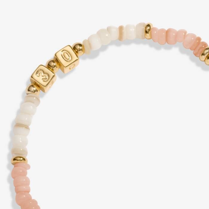 Joma Jewellery Happy Little Moments 30th Birthday Gold Plated Bracelet