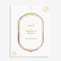 Joma Jewellery Happy Little Moments Anklet Make A Wish Gold Plated Anklet