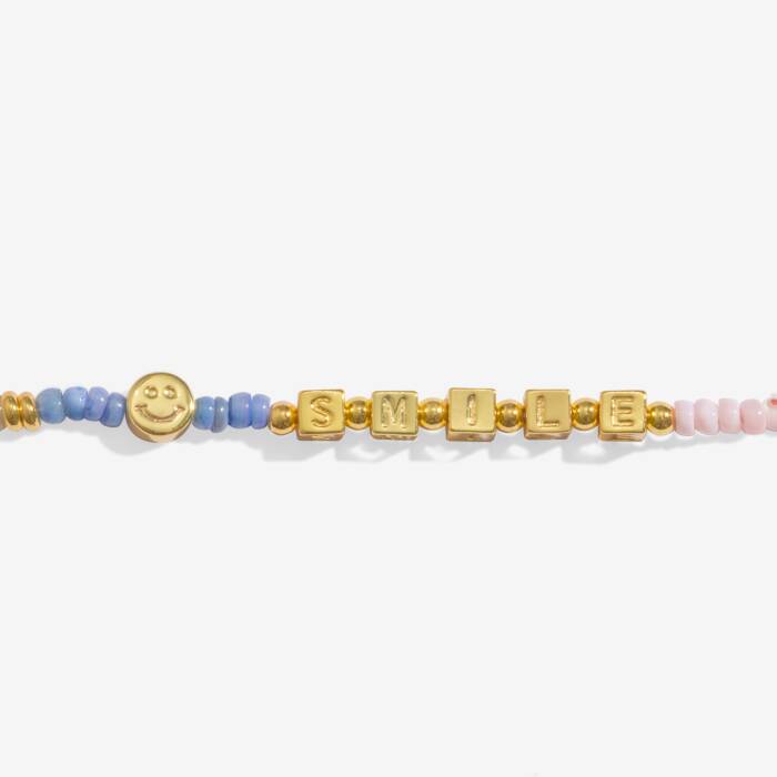 Joma Jewellery Happy Little Moments Phone Charm Smile Gold Plated Phone Charm