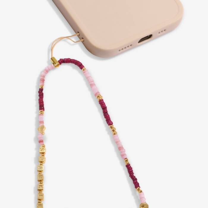 Joma Jewellery Happy Little Moments Phone Charm Sparkle Gold Plated Phone Charm