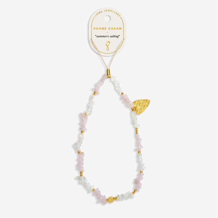 Joma Jewellery Phone Charm Heart Gold Plated Phone Charm