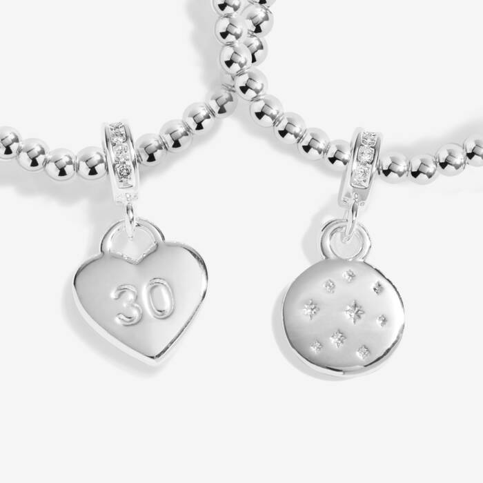 Joma Jewellery Infinity Bracelets 30Th Birthday Silver Plated Linked Bracelets