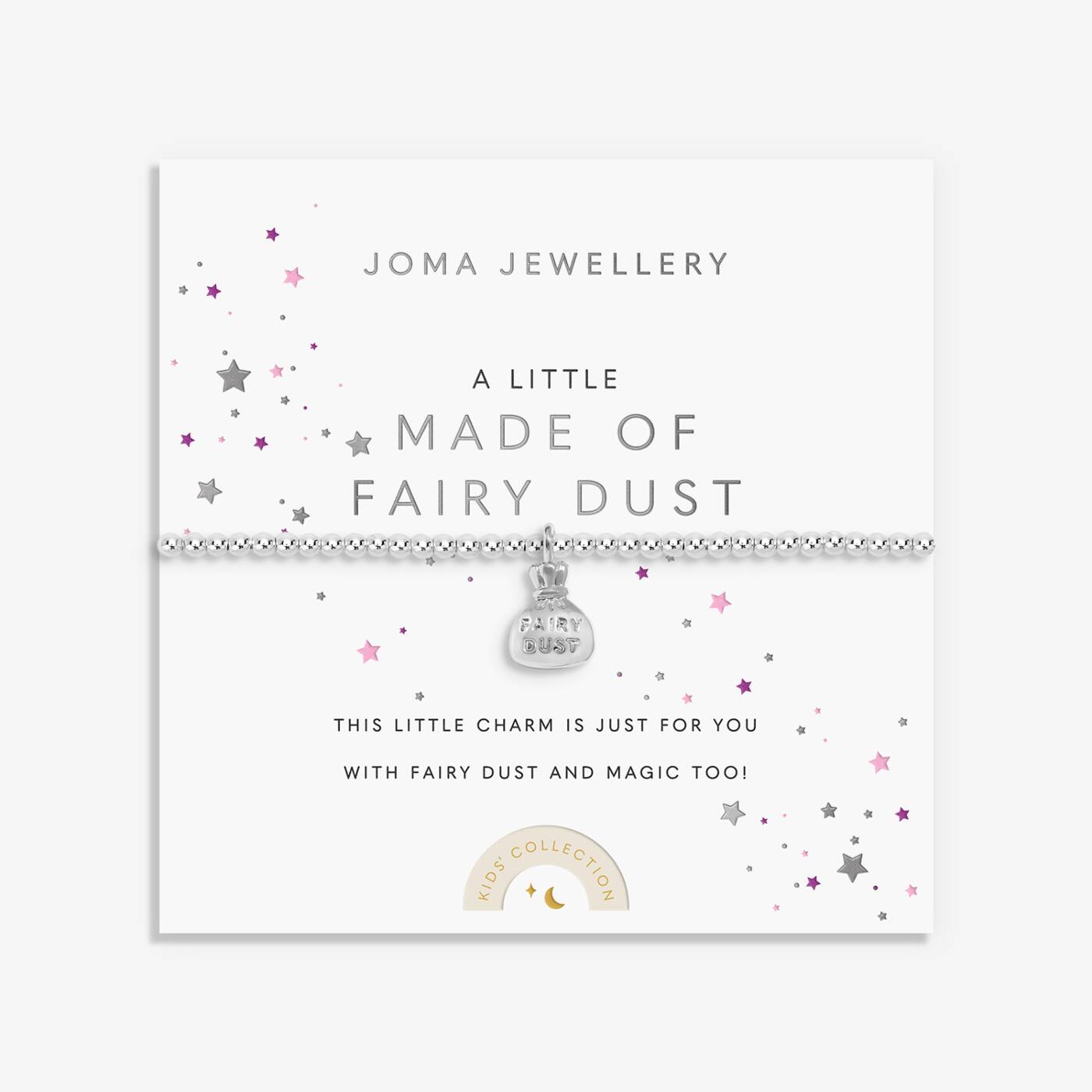 Joma Jewellery Kids' A Little Made Of Fairy Dust Silver Plated Bracelet