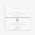 Joma Jewellery Kids A Little Happy Birthday Bestie Silver Plated Children's Bracelet