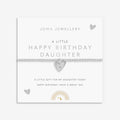 Joma Jewellery Kids A Little Happy Birthday Daughter Silver Plated Children's Bracelet