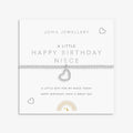 Joma Jewellery Kids A Little Happy Birthday Niece Silver Plated Children's Bracelet