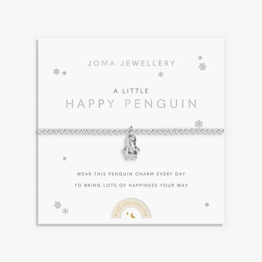 Joma Jewellery Kids A Little Happy Penguin Silver Plated Children's Bracelet