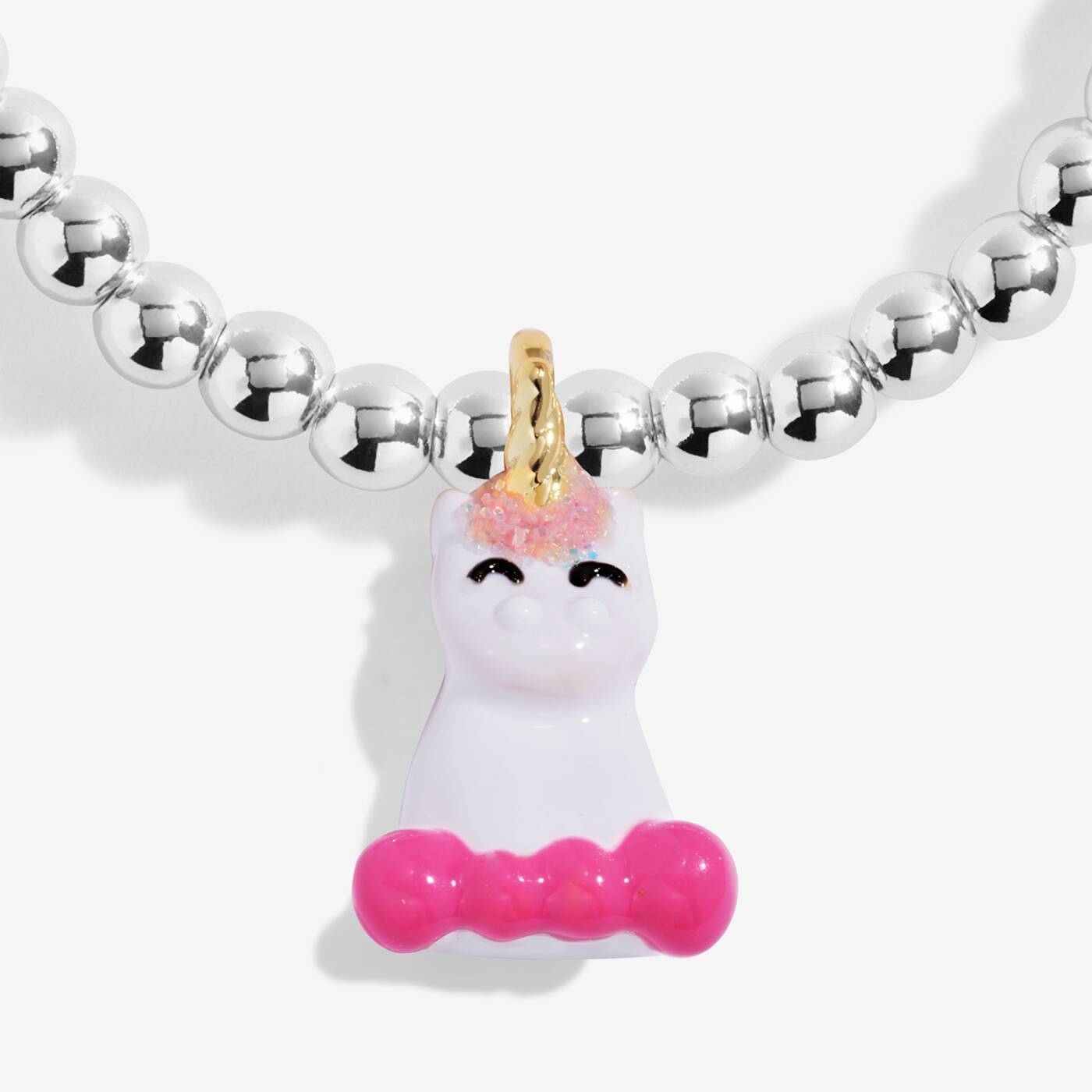 Joma Jewellery Kids' A Little Jomees Born To Sparkle Silver & Gold Plated Bracelet
