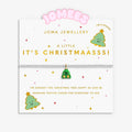 Joma Jewellery Kids' A Little Jomees It's Christmaasss! Silver & Gold Plated Bracelet