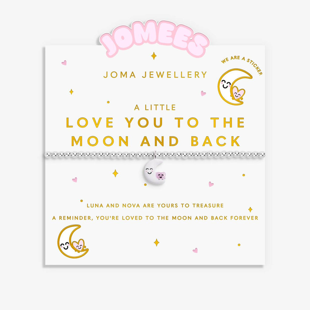 Joma Jewellery Kids' A Little Jomees Love You To The Moon And Back Silver Plated Bracelet