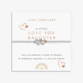 Joma Jewellery Kids' A Little Love You Daughter Silver & Rose Gold Plated Bracelet