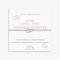 Joma Jewellery Kids' A Little Love You Granddaughter Silver & Rose Gold Plated Bracelet