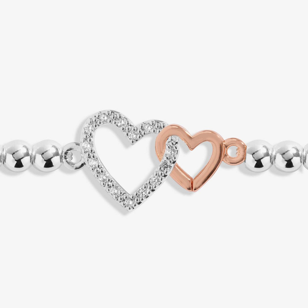 Joma Jewellery Kids' A Little Love You Niece Silver & Rose Gold Plated Bracelet