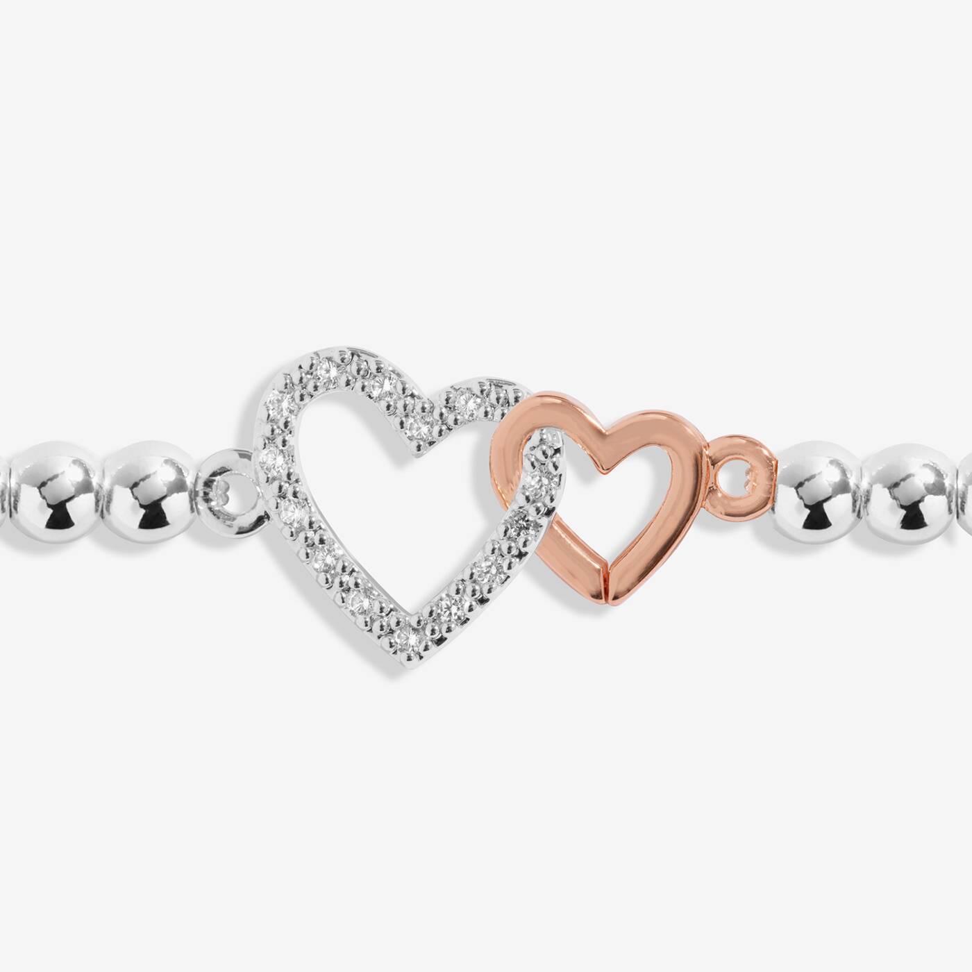 Joma Jewellery Kids' A Little Love You Niece Silver & Rose Gold Plated Bracelet
