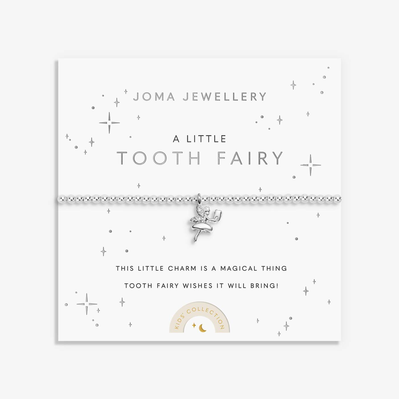 Joma Jewellery Kids' A Little Tooth Fairy Silver Plated Bracelet