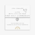 Joma Jewellery Kids' A Little With Love On Your First Holy Communion Silver Plated Bracelet