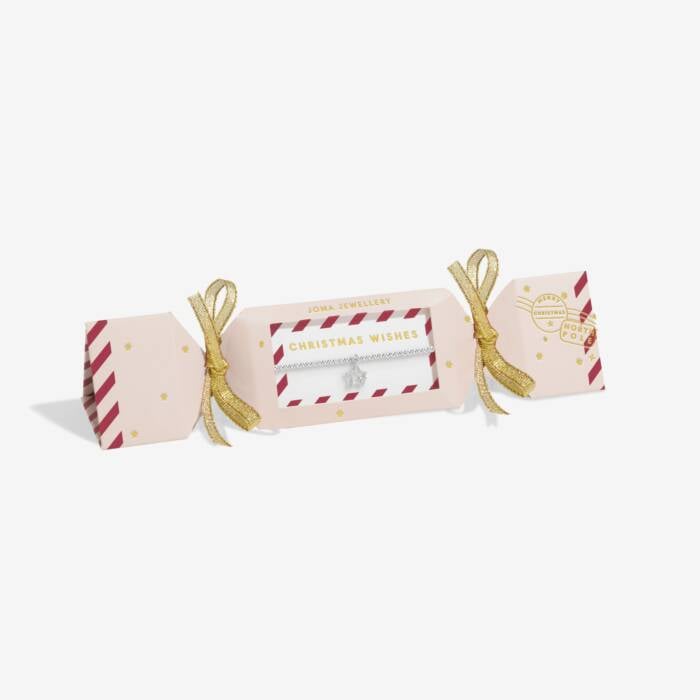 Joma Jewellery Kids Christmas Cracker Christmas Wishes Silver Plated Children's Bracelet