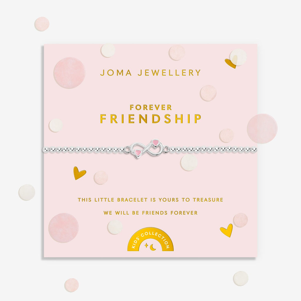 Joma Jewellery Kids' Confetti A Little Forever Friendship Silver Plated Bracelet