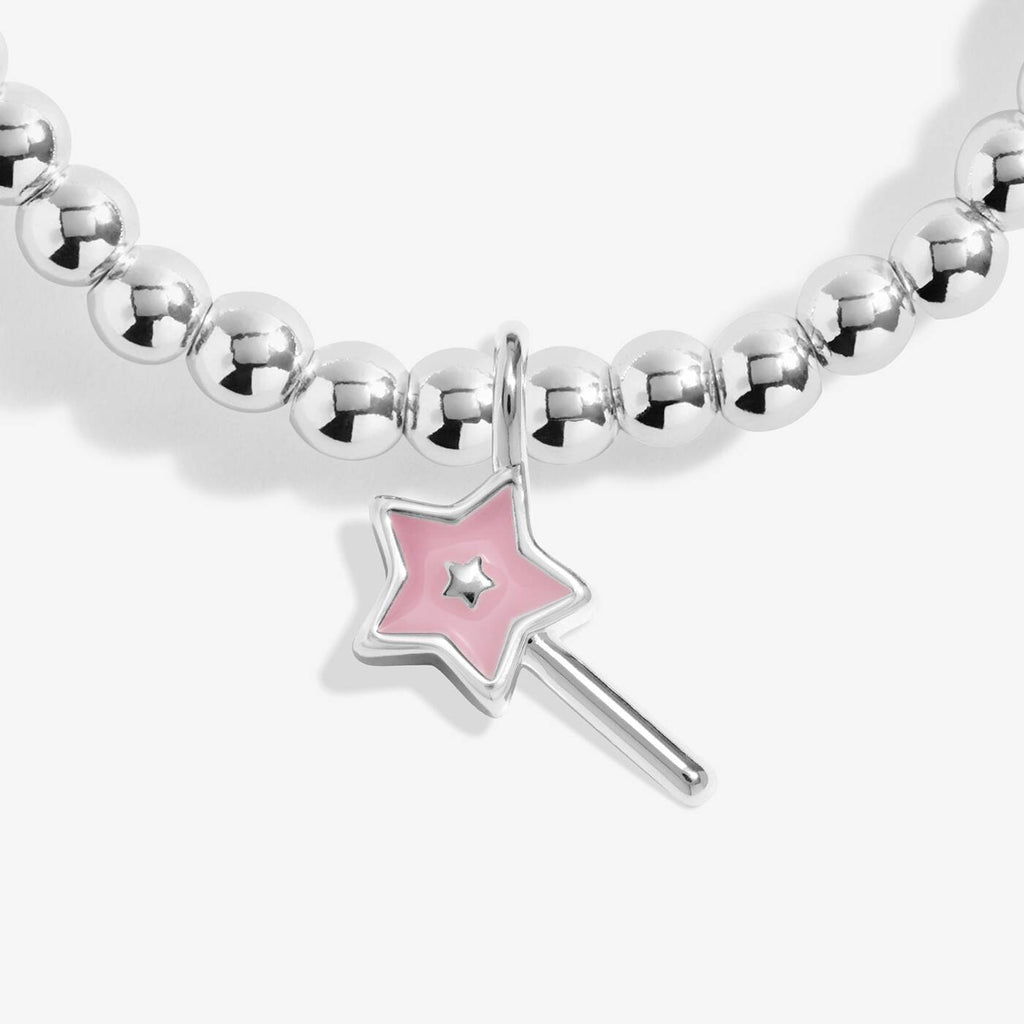 Joma Jewellery Kids' Confetti A Little Special Birthday Wish Silver Plated Bracelet