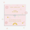 Joma Jewellery Kids Confetti A Little Super Sister Silver Plated Children's Bracelet