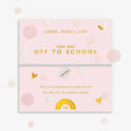 Joma Jewellery Kids' Confetti A Little You Are Off To School Silver Plated Bracelet