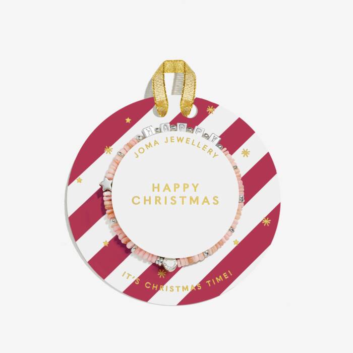 Joma Jewellery Kids Happy Little Moments Happy Christmas Silver Plated Children's Bracelet
