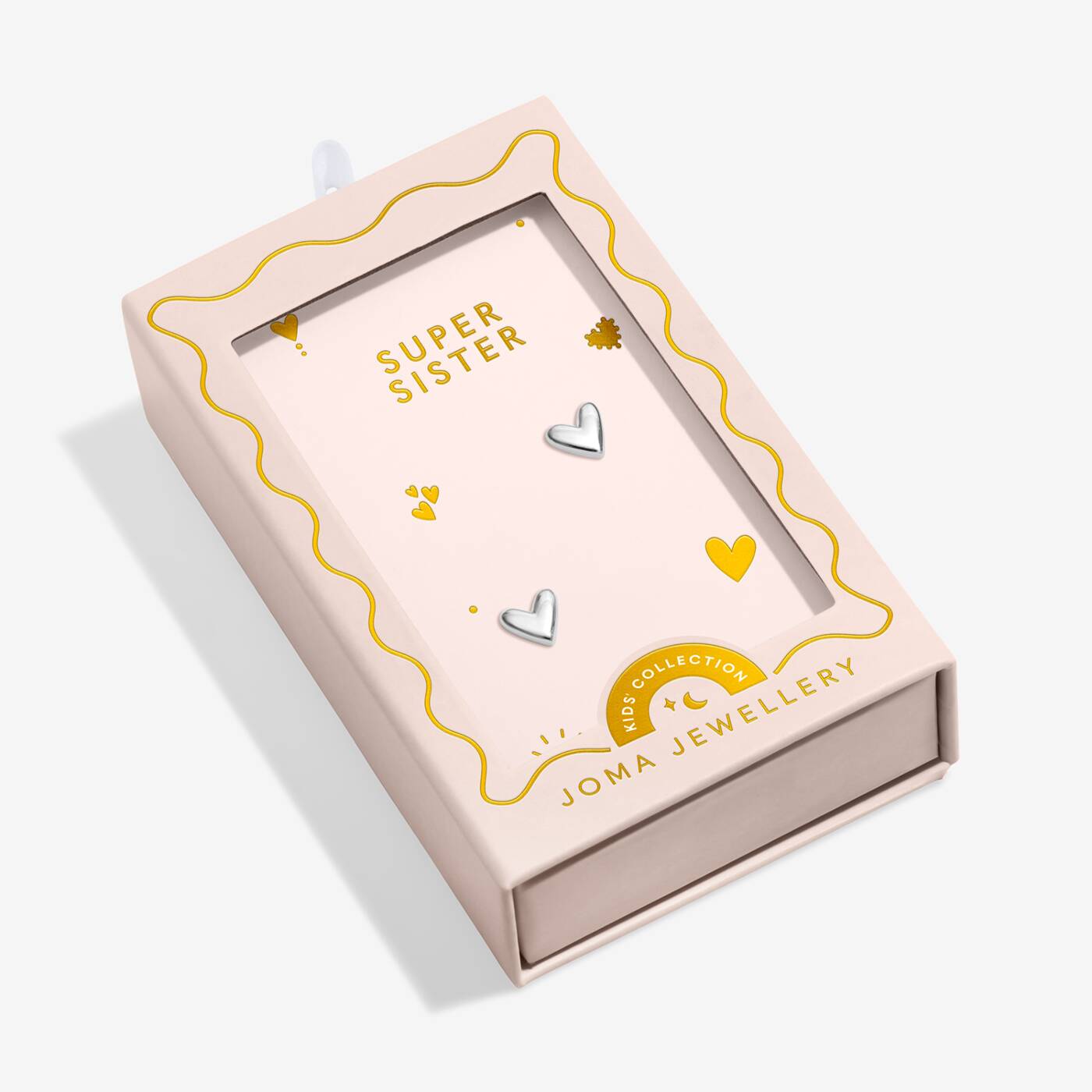 Joma Jewellery Kids' Moments To Shine Super Sister Silver Plated Earrings