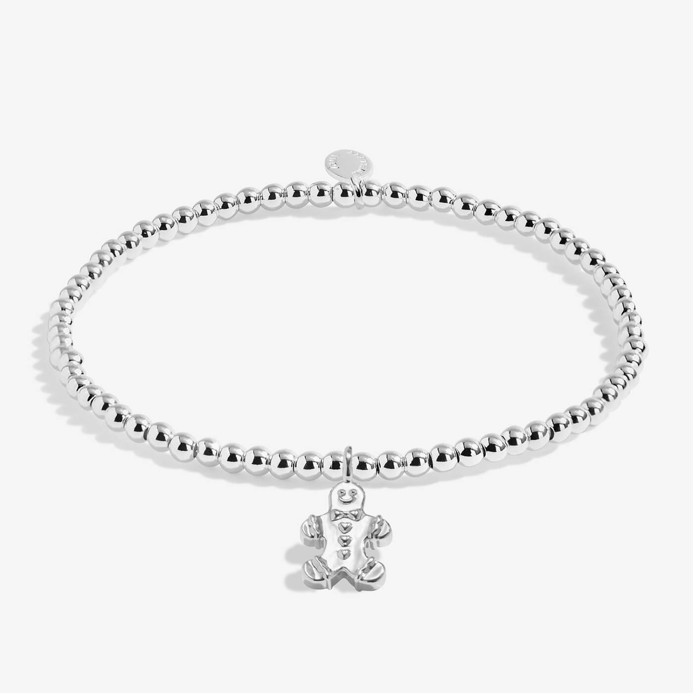 Joma Jewellery Kids' Snowglobe A Little Merry Christmas Silver Plated Bracelet