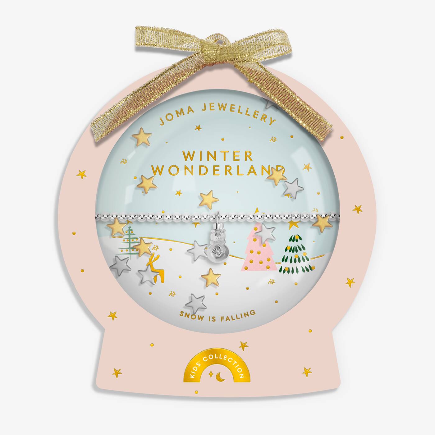 Joma Jewellery Kids' Snowglobe A Little Winter Wonderland Silver Plated Bracelet