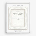 Joma Jewellery Laboratory Grown Diamond A Little Happy 21st Birthday Silver Plated Bracelet