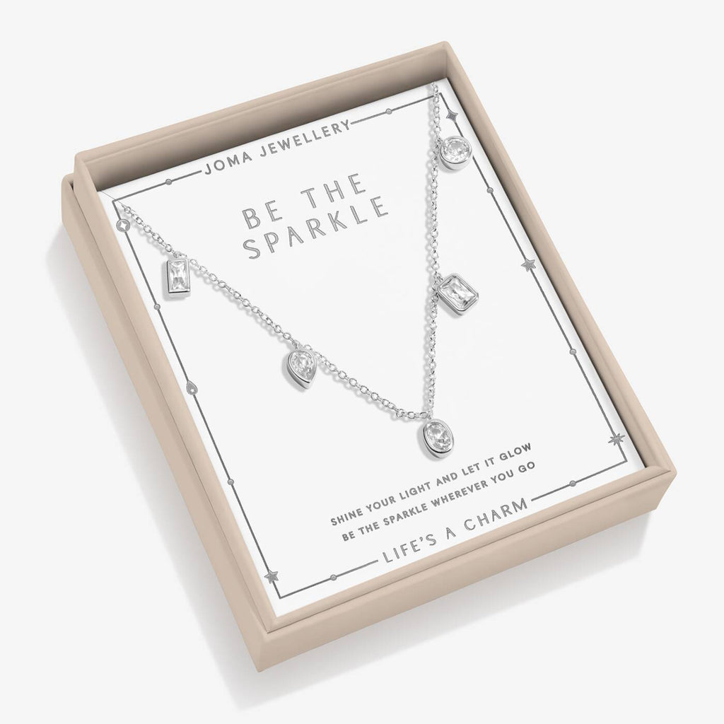 Joma Jewellery Life's A Charm Be The Sparkle Silver Plated Necklace