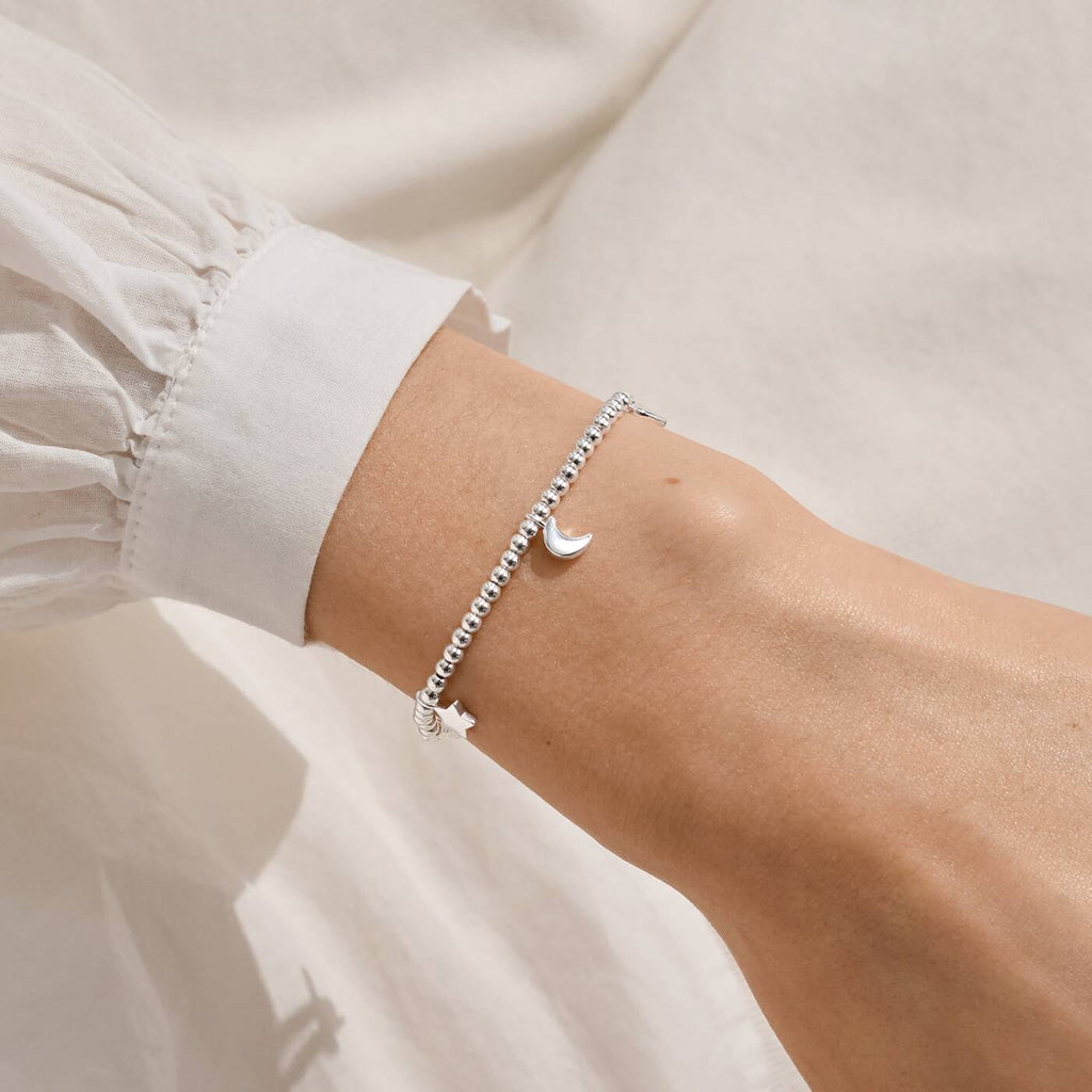 Joma Jewellery Life's A Charm Love You To The Moon And Back Silver Plated Bracelet