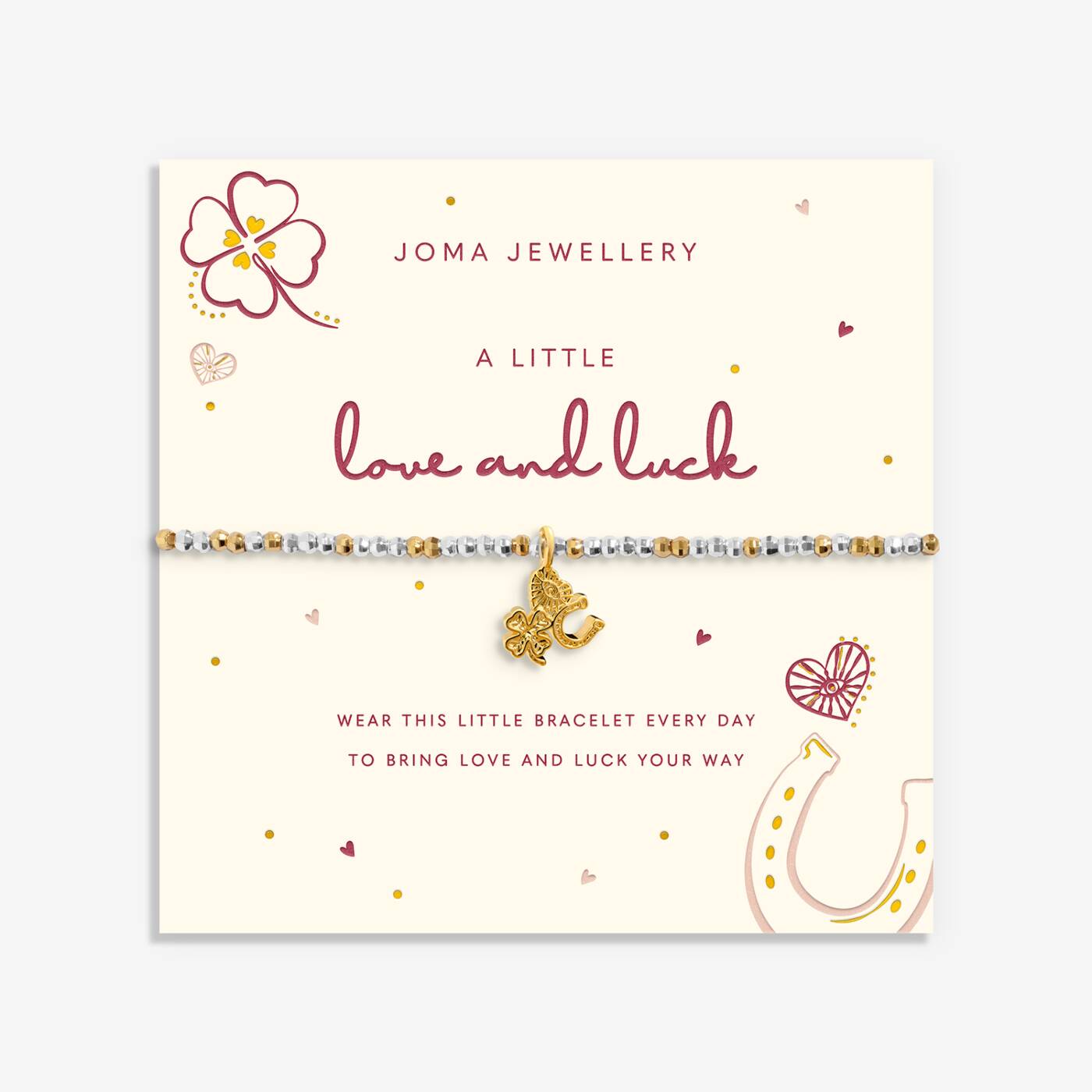 Joma Jewellery Little Stories Love And Luck Silver & Gold Plated Bracelet
