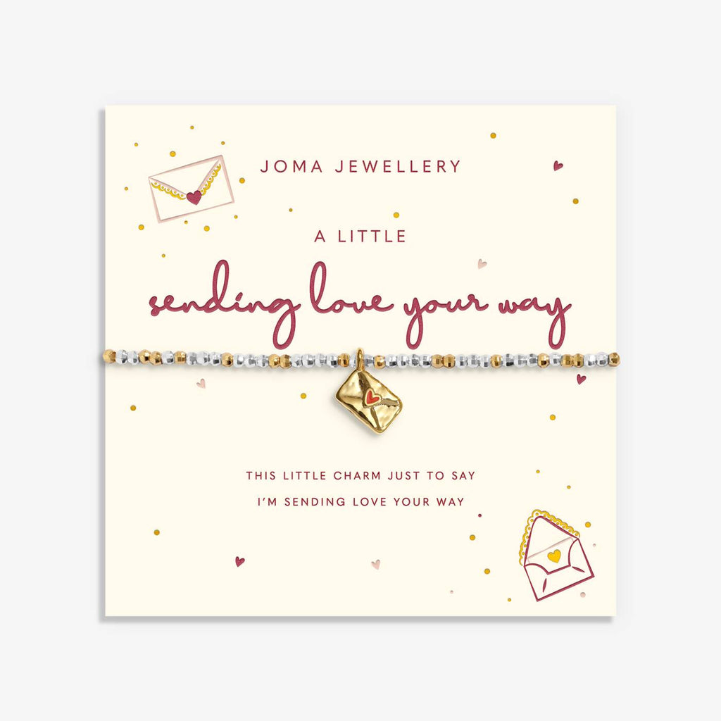 Joma Jewellery Little Stories Sending Love Your Way Silver & Gold Plated Bracelet