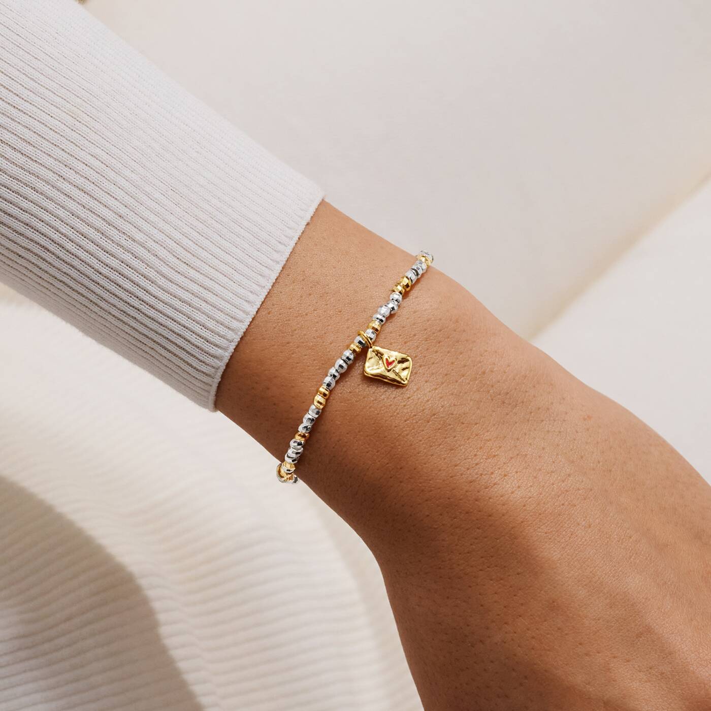Joma Jewellery Little Stories Sending Love Your Way Silver & Gold Plated Bracelet