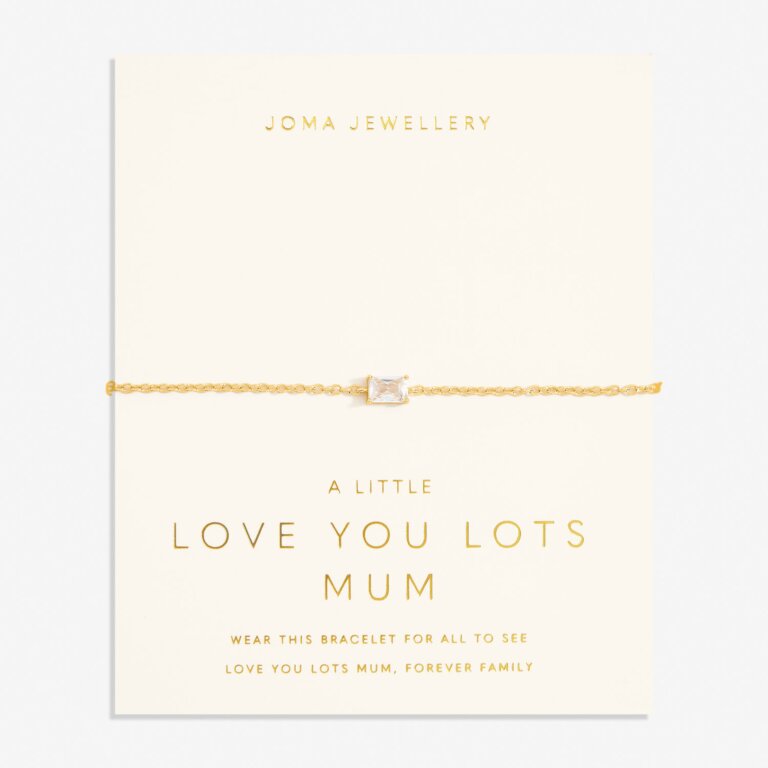 Joma Jewellery Love From Your Little Ones Love You Lots Mum Gold Plated Bracelet     