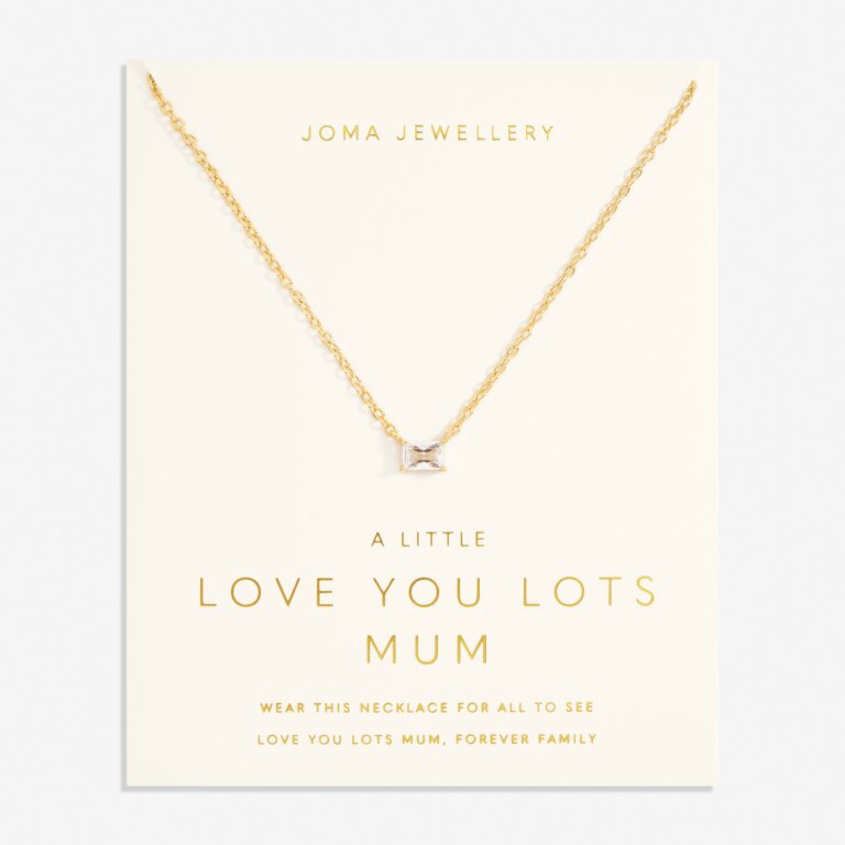Joma Jewellery Love From Your Little Ones Love You Lots Mum Gold Plated Necklace    