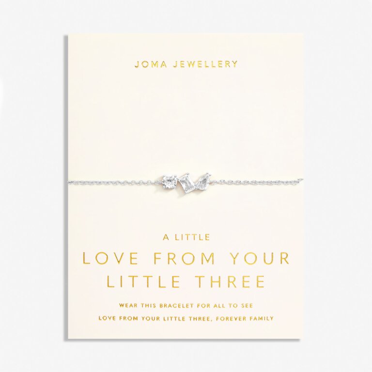 Joma Jewellery Love From Your Little Ones Three Silver Plated Bracelet     