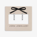Joma Jewellery Loved By You Baguette CZ Silver Plated Hoop Earrings
