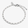 Joma Jewellery Loved By You Baguette Tennis Silver Plated Bracelet